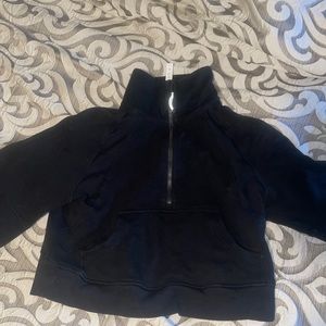 Lululemon Black Funnel Neck Scuba